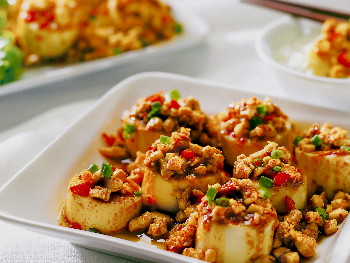 Mapo Tofu on a Plate
