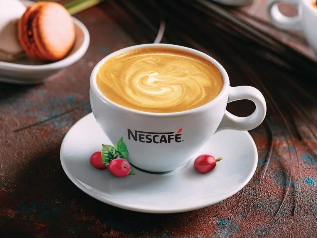Nescafe coffee in a cup