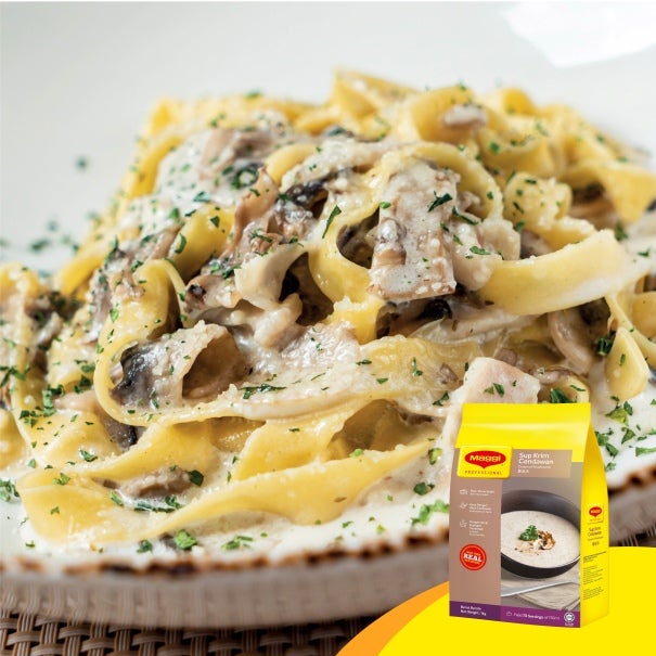 Carbonara with Cream of Mushroom Soup