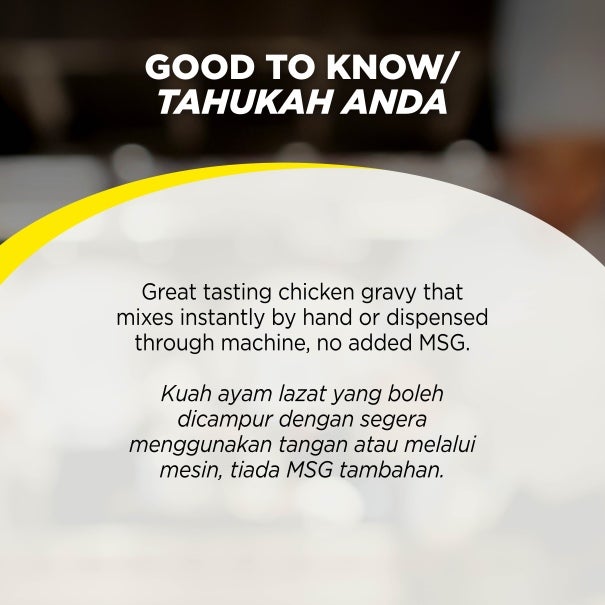 Good to Know of Maggi Chicken Gravy No MSG