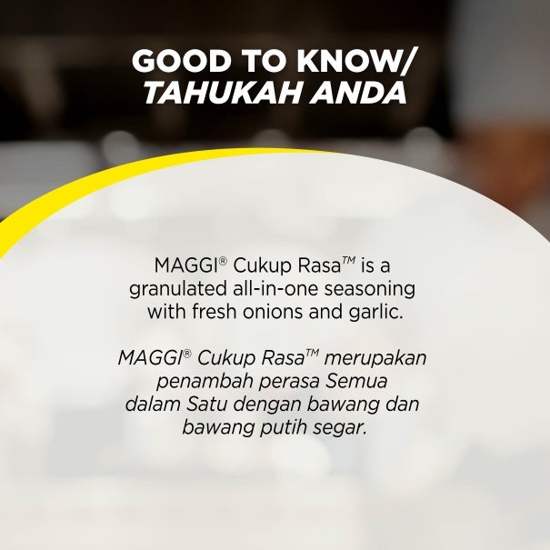 Maggi Cukup Rasa Good To Know
