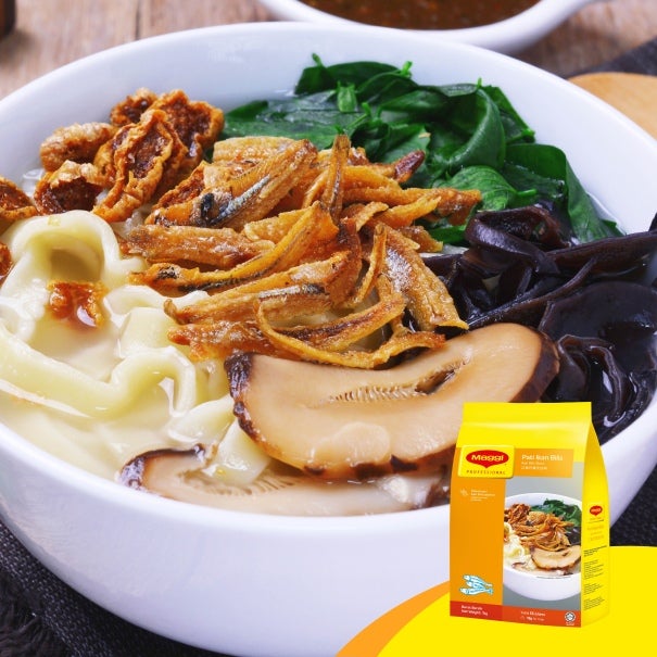 Banmian with Maggi Ikan Bilis Stock