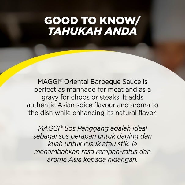 Good to Know Maggi Oriental Barbeque Sauce