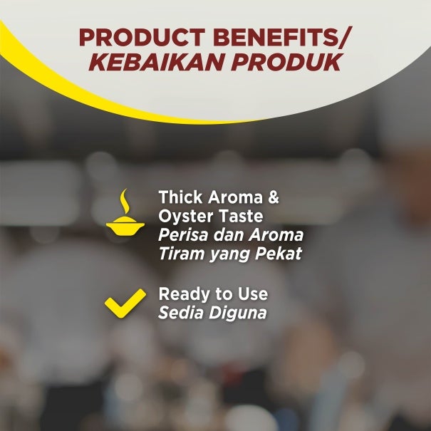 Product Benefits Banner of Maggi Oyster Flavored Sauce
