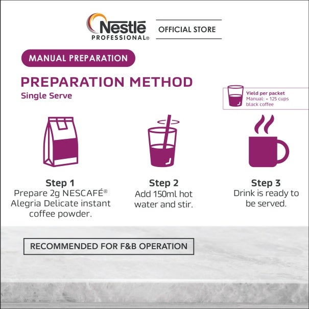 Product_Nescafe_ Delicate Pouch 250g ManualPreparation