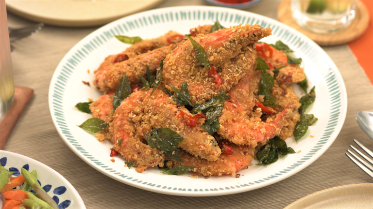 Butter Prawns with Nestum Recipe