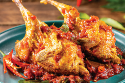 SPICY QUAIL WITH CURRY LEAVES