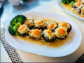 Stuffed Mushrooms with Crabmeat Sauce